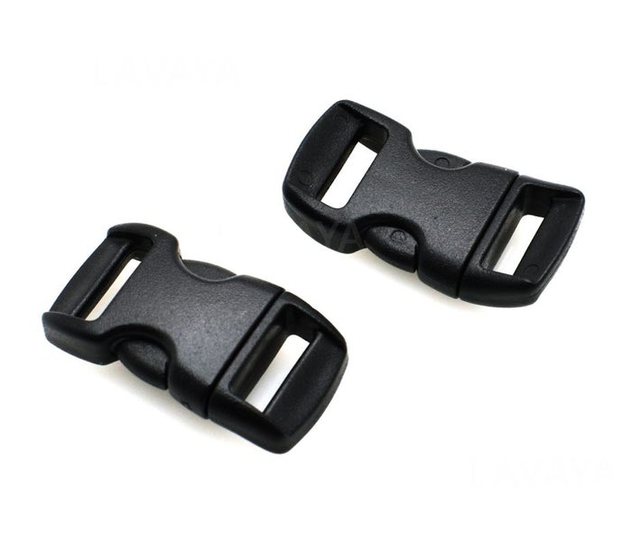 Buckles 15mm 5/8" 10pk Black Carousel 1