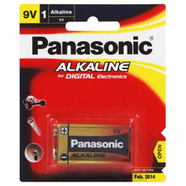 Panasonic 9V Battery Alkaline (1Pk) Carousel 1