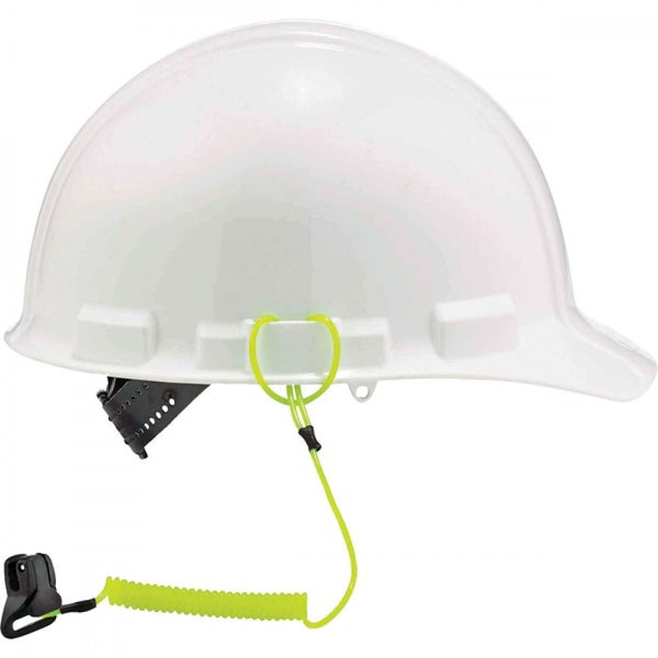 Ergodyne Coil Hard Hat Lanyard W/ Clamp 0.9KG Carousel 1