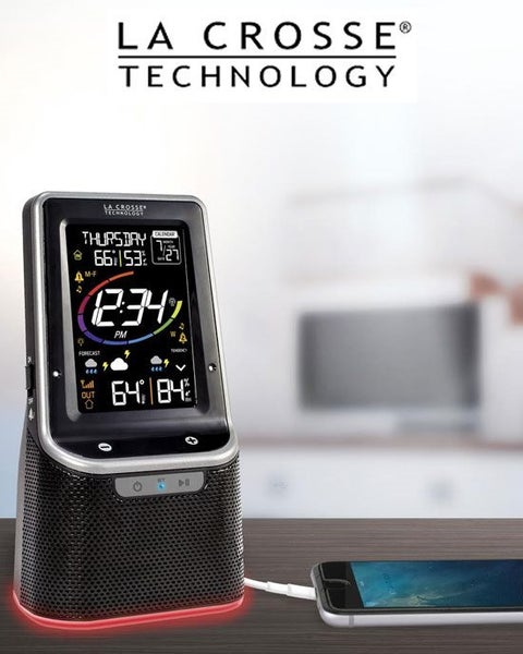 S86842 La Crosse Bluetooth Speaker Colour Weather Station Carousel 2