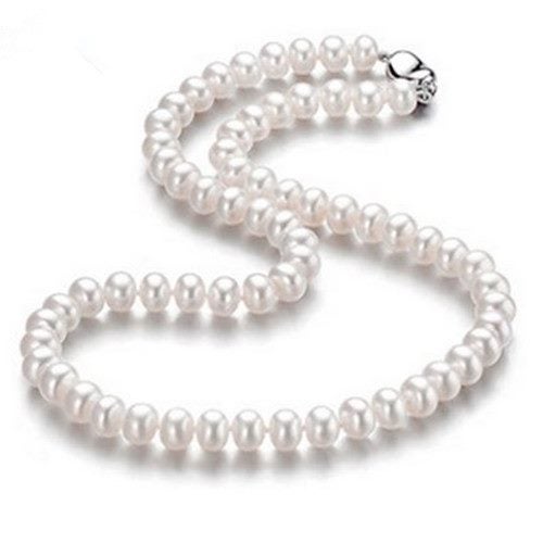 White pearl necklace will love forever Carousel 1
