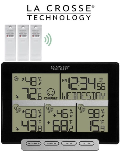308-1412-3TX La Crosse Weather Station with 3 Remote Sensors Carousel 1