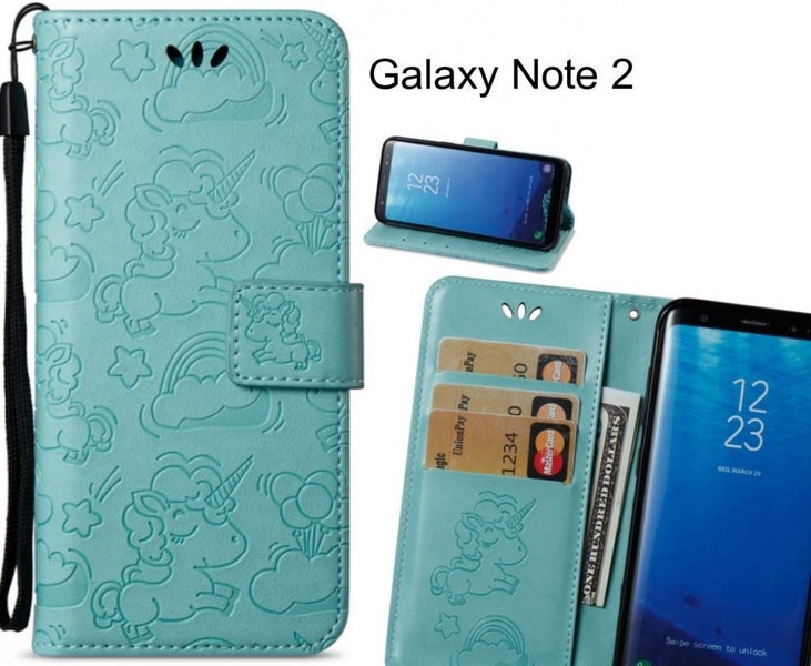 Galaxy Note 2 Case Wallet Leather Unicorn Case Carousel 1