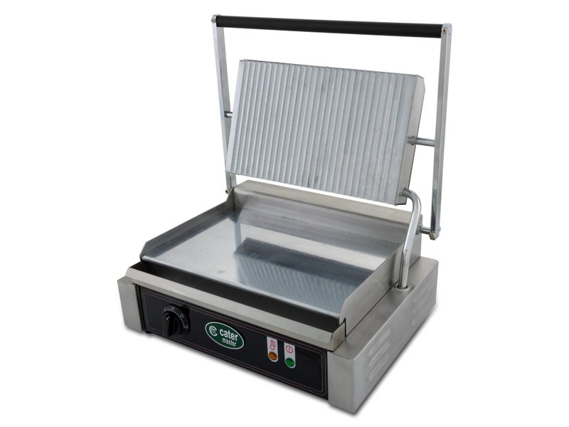 Single Panini Press 2.1kW - Commercial Toasted Sandwich Maker - Griddle Grill Carousel 1