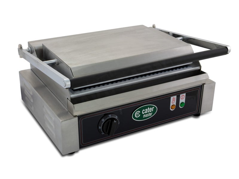Single Panini Press 2.1kW - Commercial Toasted Sandwich Maker - Griddle Grill Carousel 2