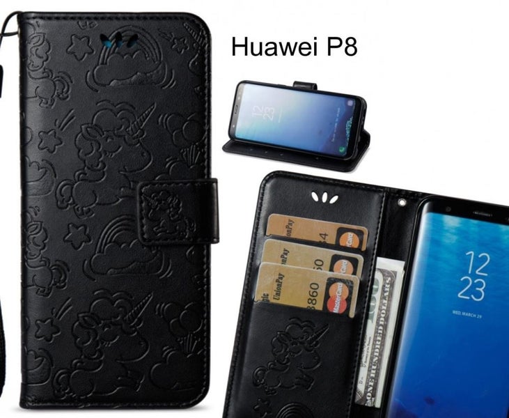 Huawei P8 Case Wallet Leather Unicorn Case Carousel 1