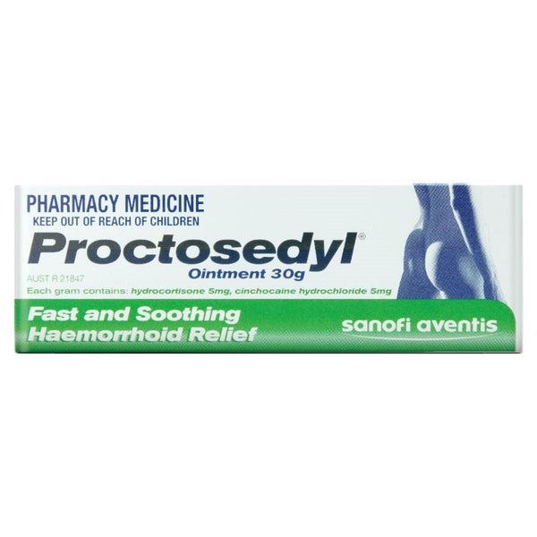=VALUE= 1x 30g Proctosedyl Ointment 30g for haemorrhoids (piles) Carousel 1
