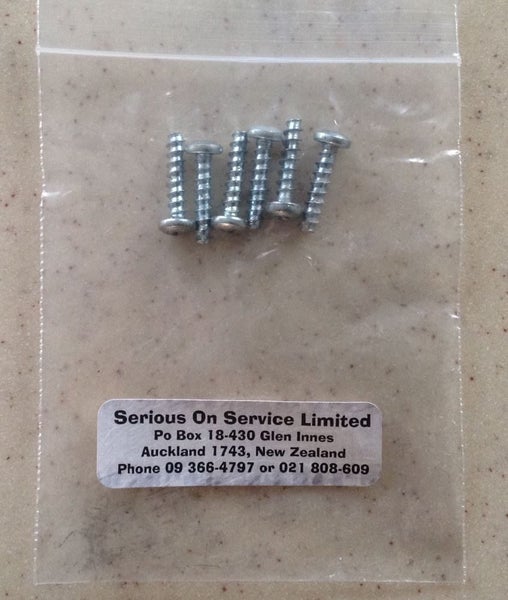 PAC VAC SET OF SIX CANISTER SCREWS Carousel 1