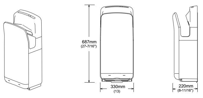 Brushless Jet Hand Dryer – High Speed, Hygienic, Double-Sided Drying Carousel 4