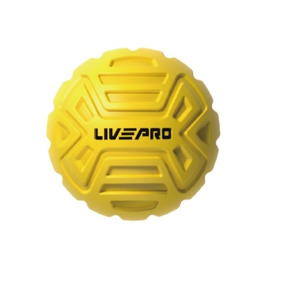 Massage Ball 6.5cm Soft Textured Yellow Carousel 1