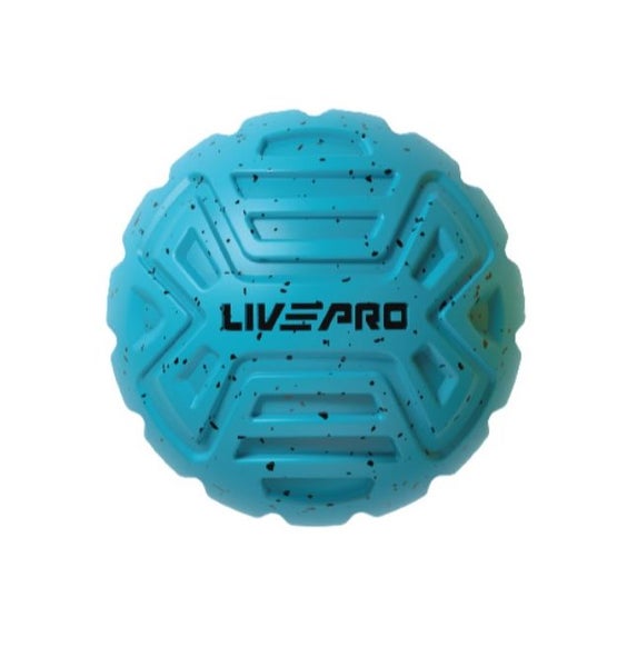 Massage Ball 6.5cm Firm Textured Blue Carousel 1