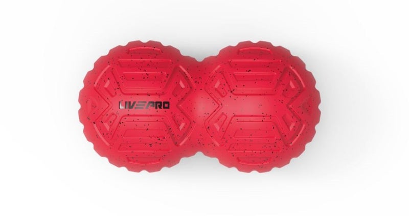 Textured Peanut Massage Ball Large Red Carousel 5