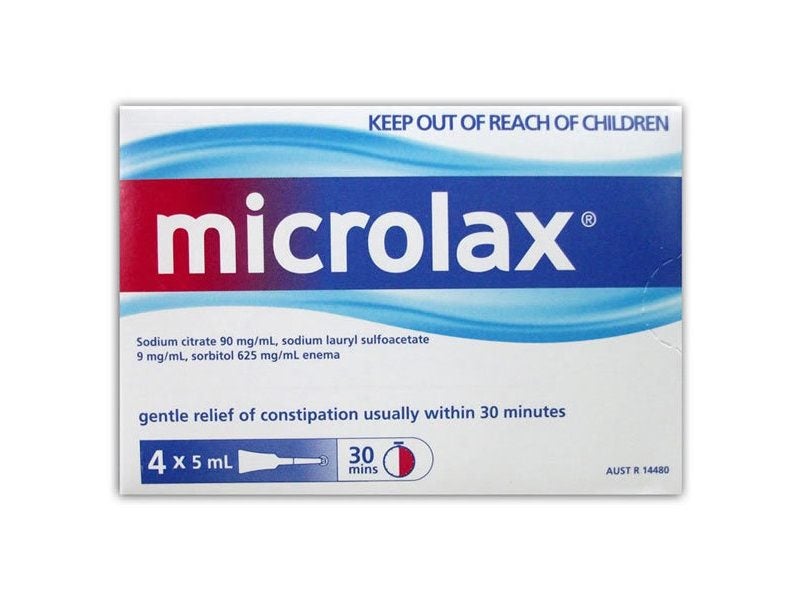 =VALUE= 1x Microlax Enemas 4 x 5ml Pack For Constipation Carousel 1