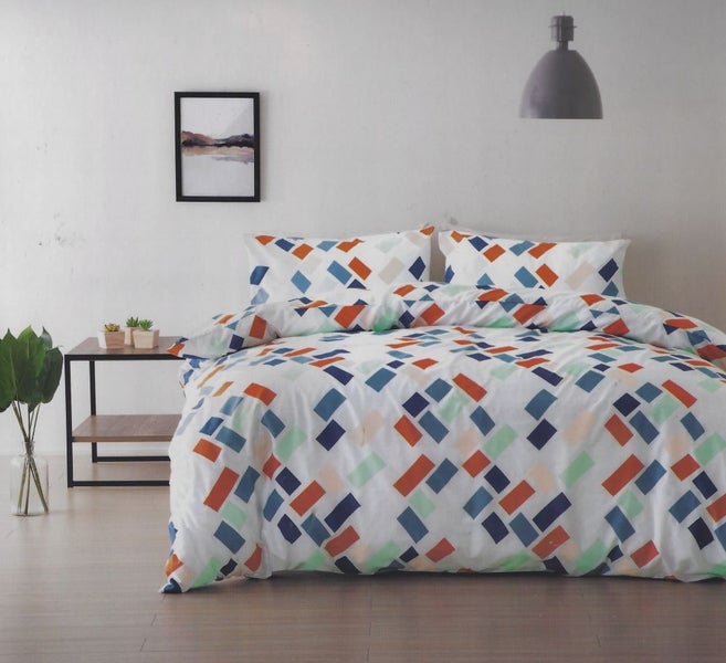 Colourful Abstract Duvet Cover Set Super King Rrp 130 Trade Me
