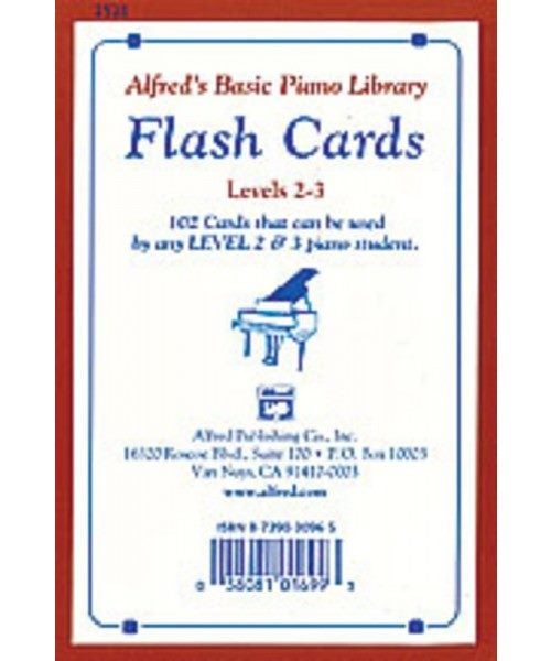 Alfred's Basic Piano Library Flash Cards Levels 2-3 Carousel 1