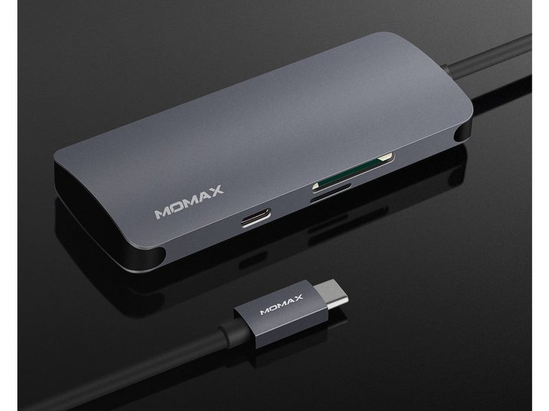 MOMAX USB C Hub with Type C 60W PD Charging62863233431555113
