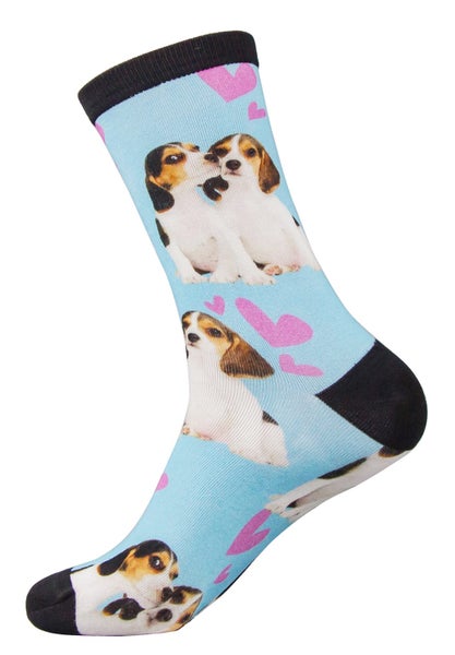 Clearance Sell - Digital printing bamboo socks for Beagle lovers Carousel 5
