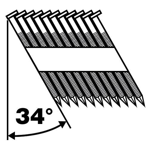 Framing Gun Nails 90mm Galv 3000pk Carousel 2