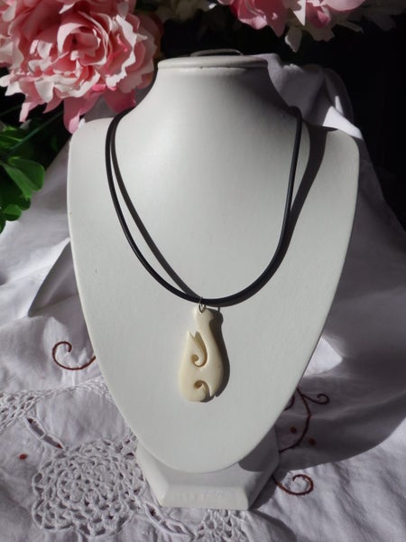 Bone carved Pendant Necklace - #1 Carousel 1