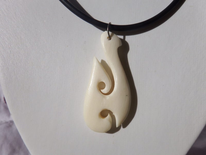 Bone carved Pendant Necklace - #1 Carousel 2