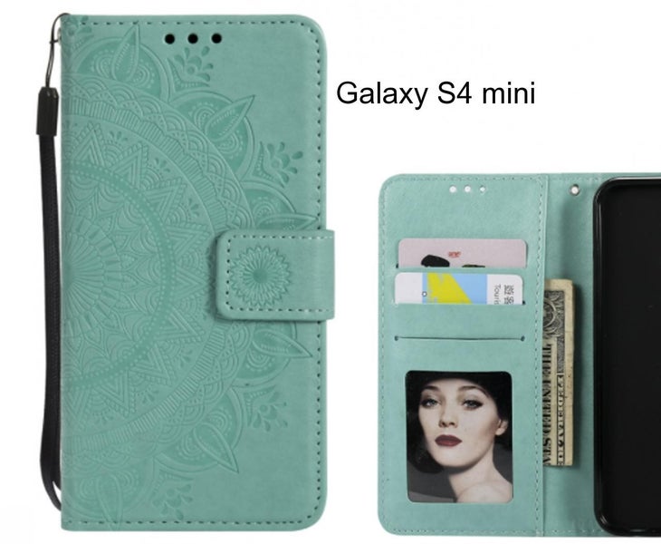 Galaxy S4 mini Case Leather Wallet Case Mandala Embossed Carousel 1