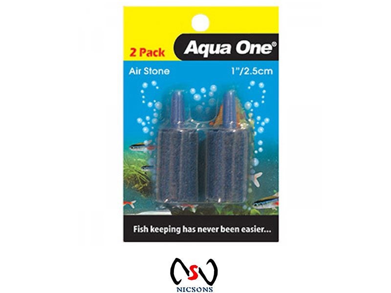 Aqua One Fish Air Stone 1 Inch / 2.5cm (2pk) Carousel 1
