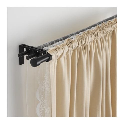 Ikea Curtain Rod 210 385cm Black Trade Me