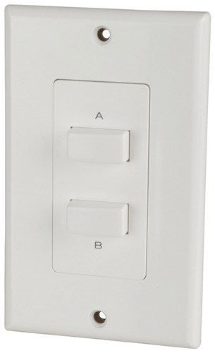 Wall Plate to use for 2 pairs of Speakers (White) Carousel 1