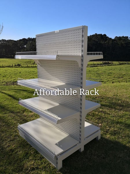 Double sided supermarket / retail shelf, 4 layers Carousel 1