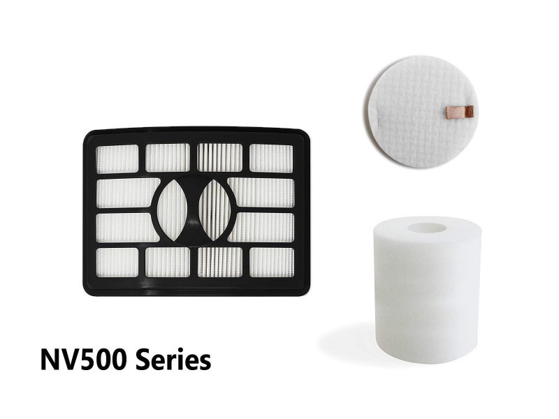 HEPA Filter Set for Shark Rotator Pro NV500 NV502 NV505 NV552 NV560, Compatible Carousel 1