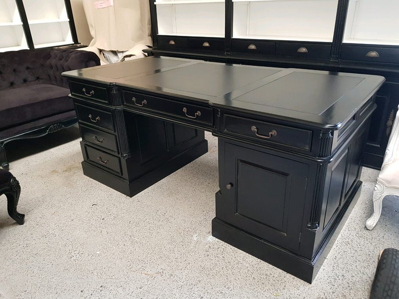 MAHOGANY PARTNER DESK Carousel 1