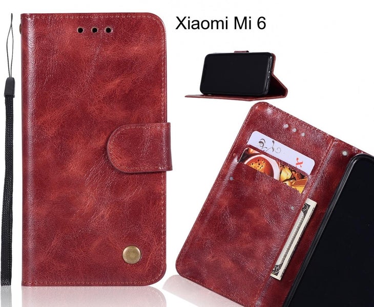 Xiaomi Mi 6 case executive leather wallet case Carousel 1