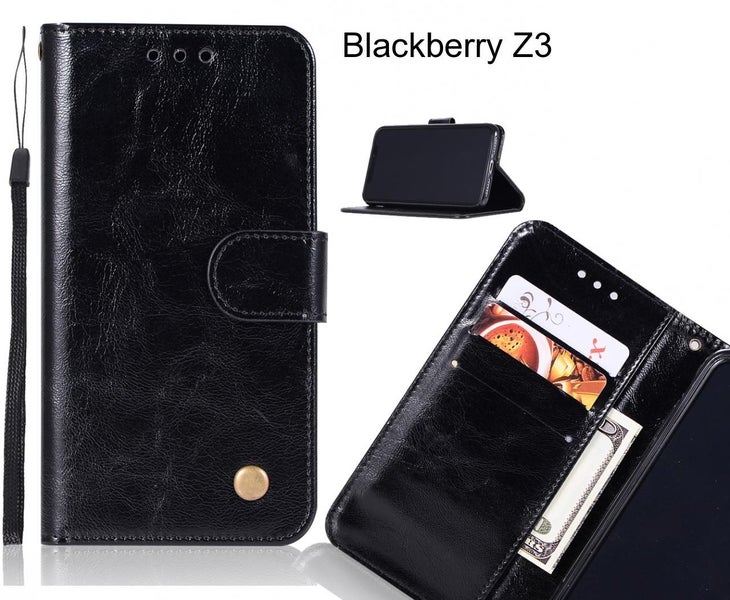 Blackberry Z3 case executive leather wallet case Carousel 1