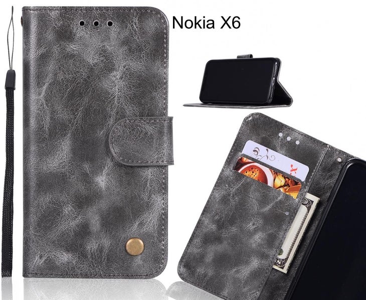 Nokia X6 case executive leather wallet case Carousel 1