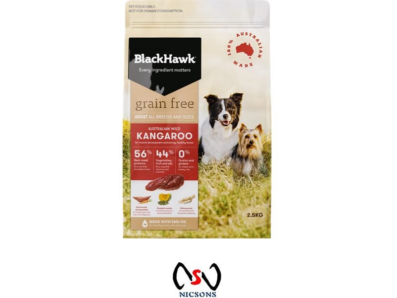 BlackHawk Grain Free Kangaroo Dog Food 2.5kg Carousel 1