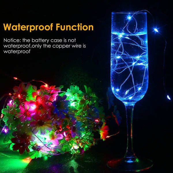 20 LEDS Fairy Light 2M Copper Wired Lights, 8 Colours Available! Carousel 1