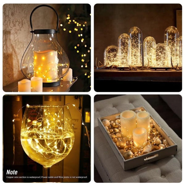 20 LEDS Fairy Light 2M Copper Wired Lights, 8 Colours Available! Carousel 2