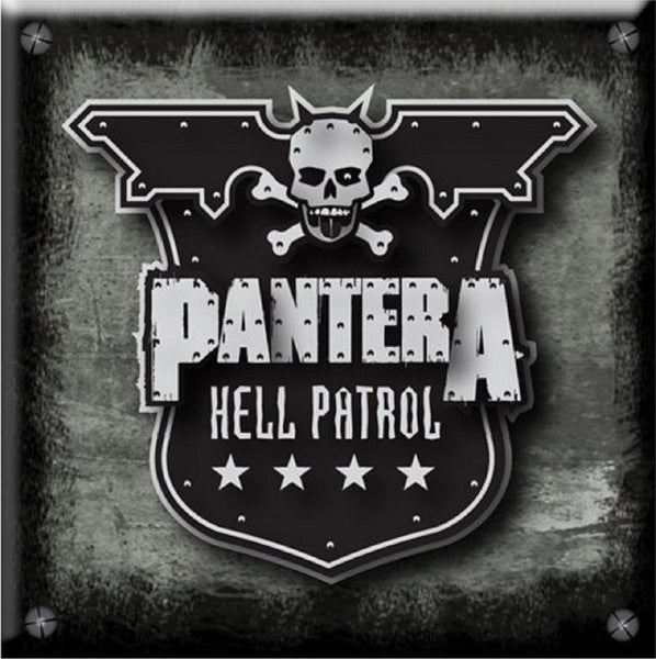 Pantera Fridge Magnet Hell Patrol band logo new Official 76mm x 76mm Carousel 1