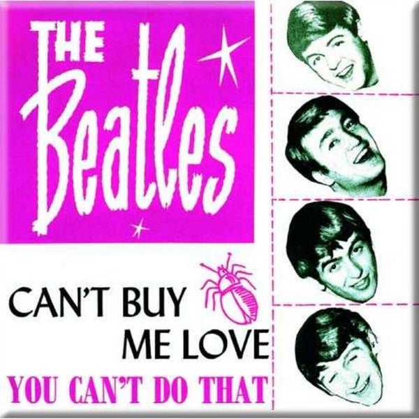 The Beatles Fridge Magnet Cant Buy Me Love new Official 76mm x 76mm Carousel 1