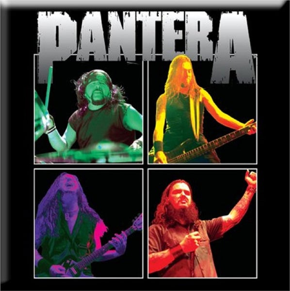 Pantera Fridge Magnet Band Photo logo new Official 76mm x 76mm Carousel 1