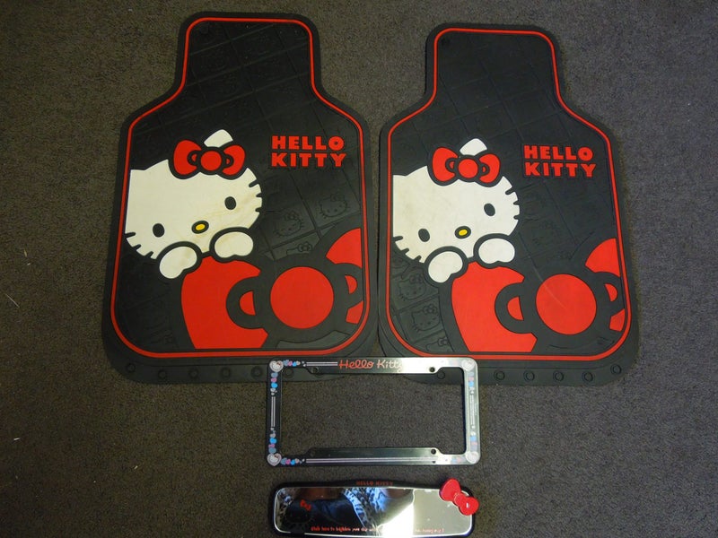 Car Mats Inside Mirror Registration Edging Hello Kitty Trade Me