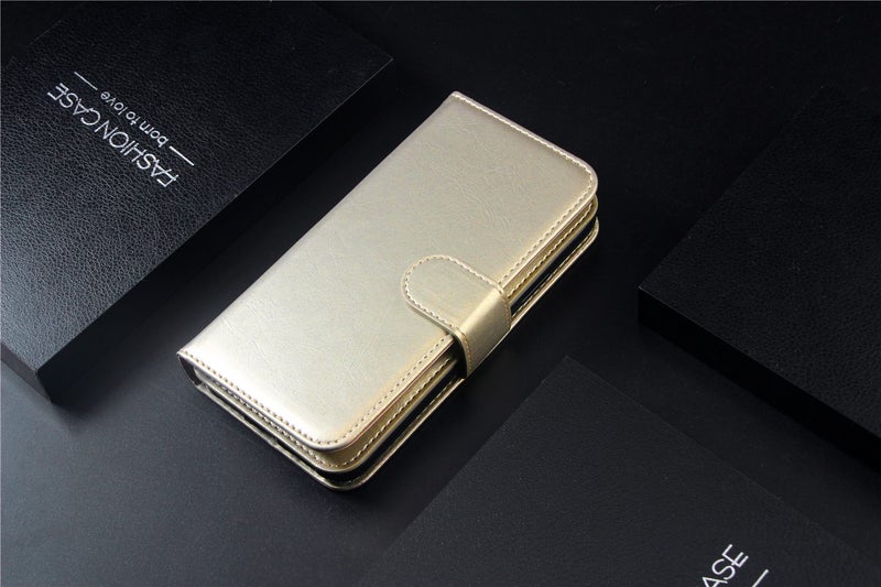 Vodafone E9 case triple wallet PU leather 9 cards ID 3 pockets gld Carousel 2