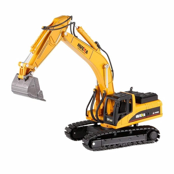 Die-cast Digger Excavator, HUINA 1:50, Die-cast Metal Excavator Model Carousel 1