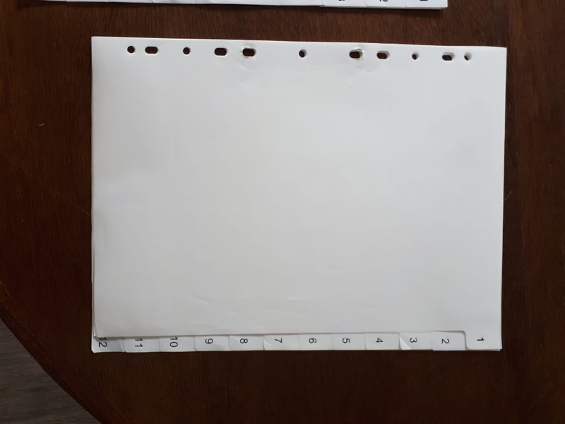 Stationery 2 x 1-10 Indices, 1 x 1-12 Index Carousel 1