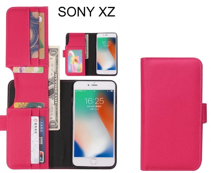 SONY XZ Case Leather Wallet Case Cover Carousel 1