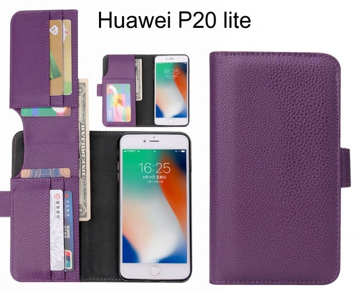 Huawei P20 lite Case Leather Wallet Case Cover Carousel 1