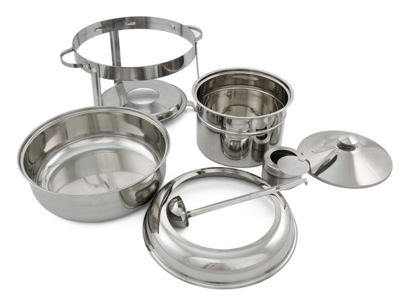 4L Chafing Dish Food Warmer | Commercial Kitchen Stainless Steel Bain Marie Carousel 3