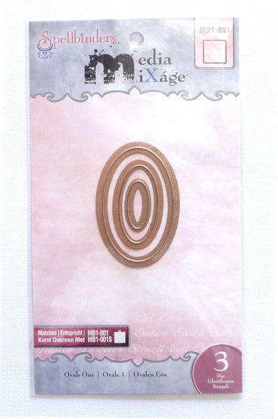 Spellbinders Media Mixage Die Ovals One MD1-001 Carousel 1