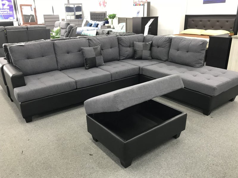 Ashton Reversible Corner Sofa Grey