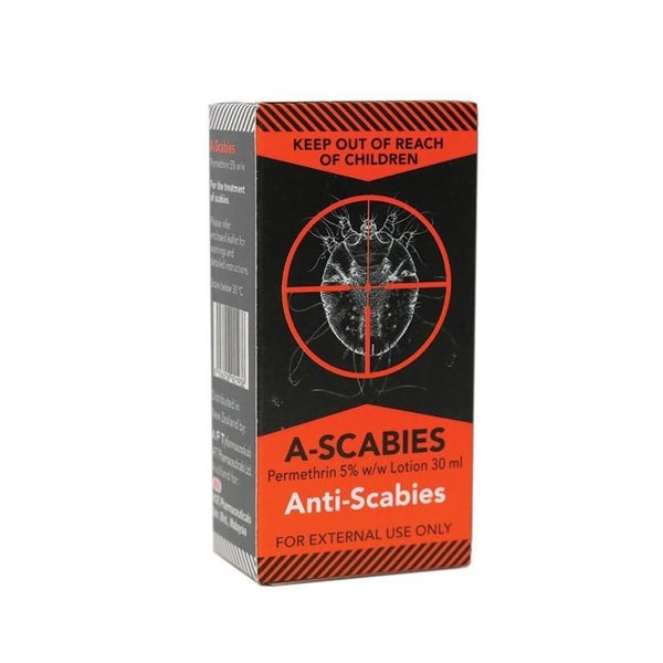=VALUE= A-Scabies (Permethrin 5%) Lotion for Scabies 30ml Carousel 1